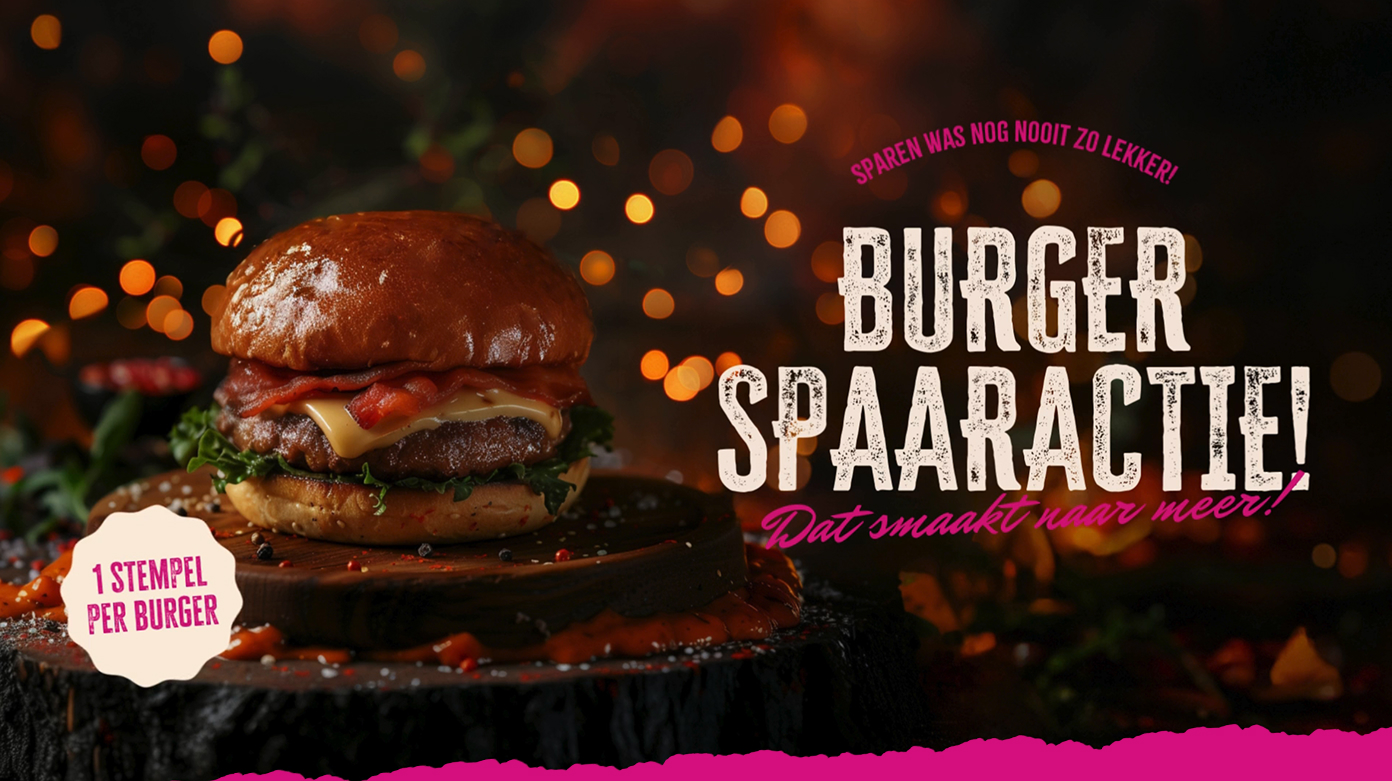 Burger spaaractie. Sparen was nog nooit zo leuk!